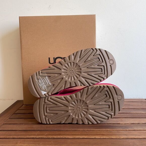 UGG Mini Bailey Bow Glisten Radish Women size 6 - Picture 12 of 14